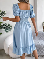 Robe à manches bouffantes pour femmes