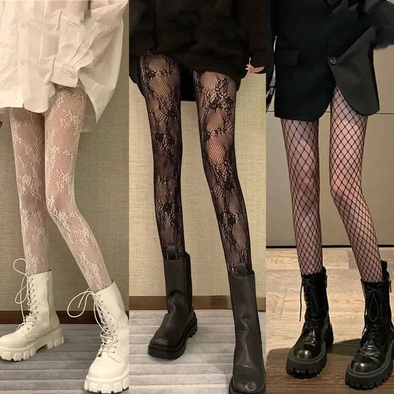Collants évidé en dentelle pour femmes