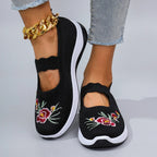 Chaussures plates d'été en maille respirante pour femmes