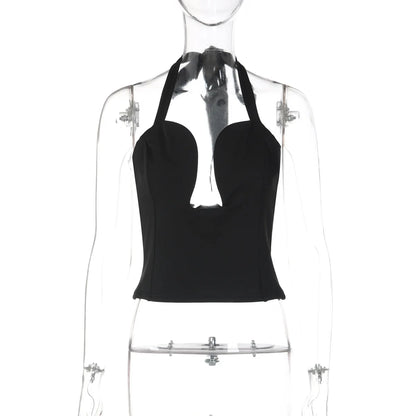 Débardeur Corset Ajouré Femme – Coupe Ajustée