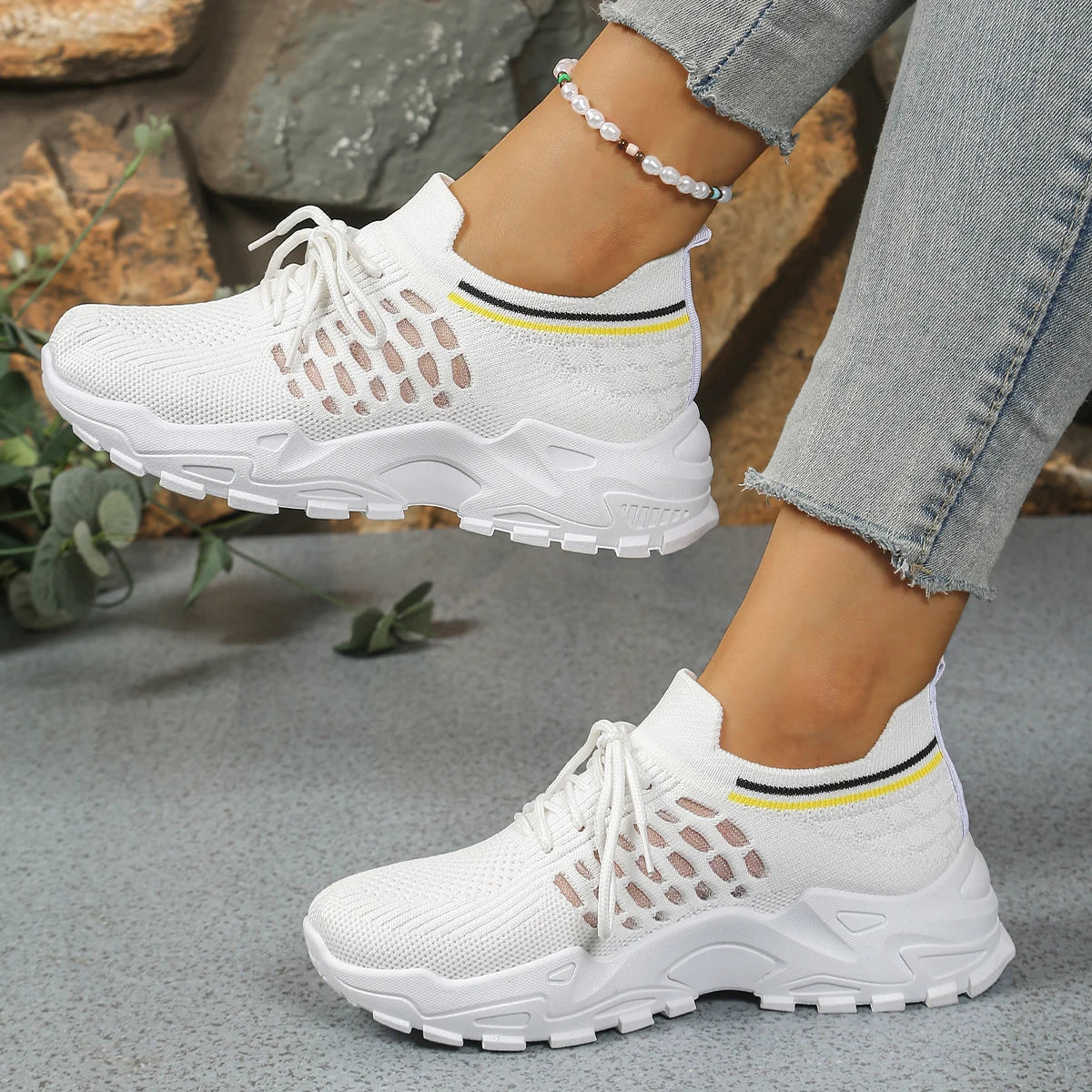 Baskets en maille respirante pour femmes
