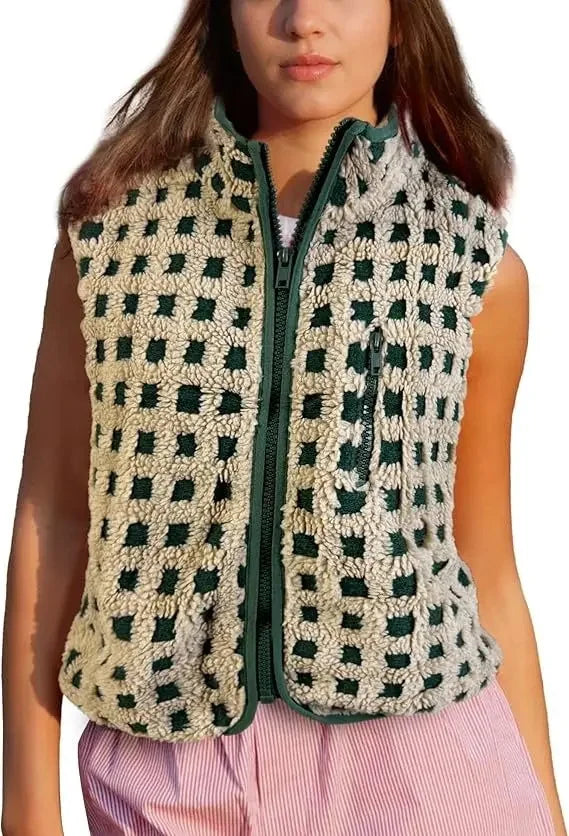 Gilet à fermeture éclair pour femmes