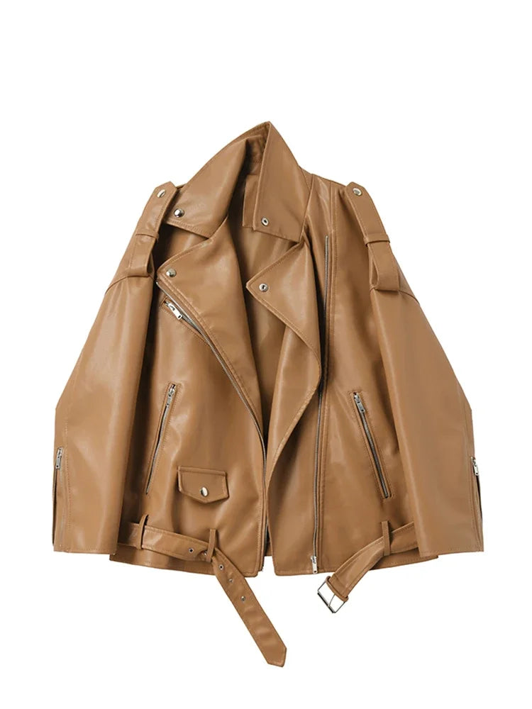 Vestes en simili cuir pour femmes