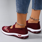 Chaussures plates d'été en maille respirante pour femmes