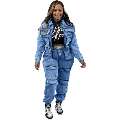 Ensemble en Jean 2 Pièces Femme