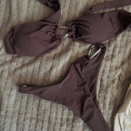 Maillots de bain deux pièce Push Up taille basse pour femmes