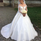 Robe de mariée princesse en dentelle pour femmes