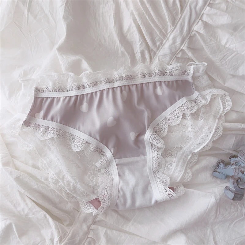 Culotte en dentelle translucide pour femmes