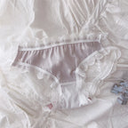 Culotte en dentelle translucide pour femmes