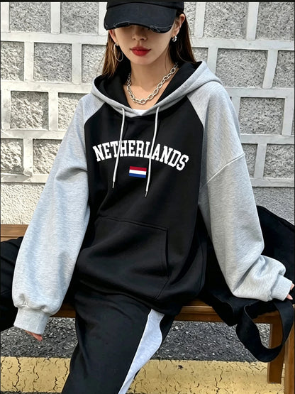 Sweat à Capuche Femme – Manches Raglan