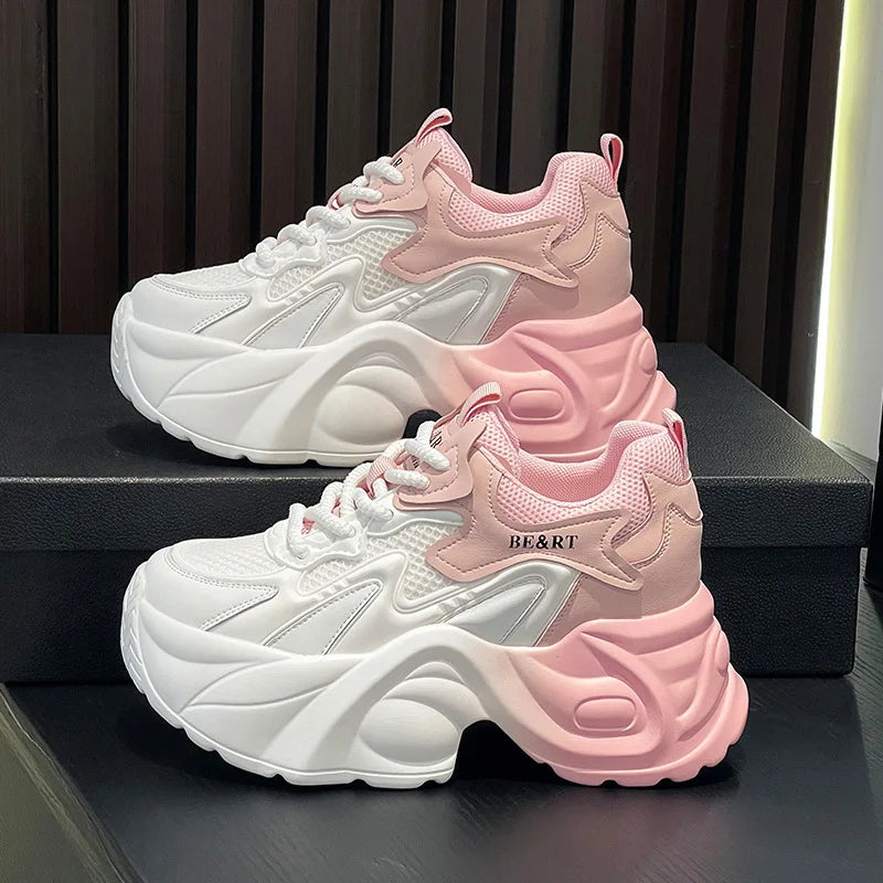 Basket en cuir véritable pour femmes