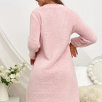 Chemise de nuit en velours de glouton pour femmes