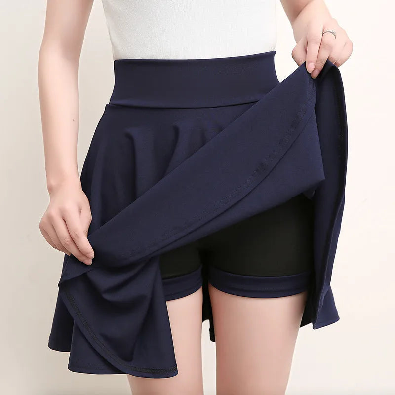 Jupes short plissée évasées pour femmes
