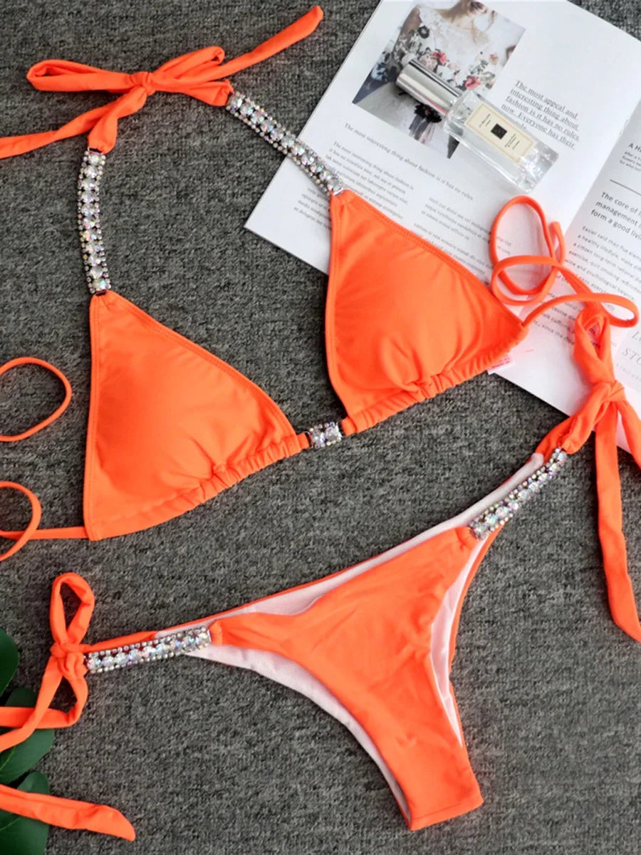 Maillot de bain deux pièces avec biscuits pour femmes