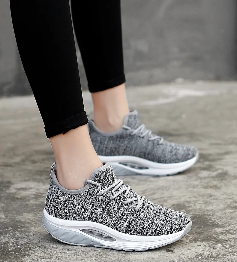 Baskets compensées pour femmes