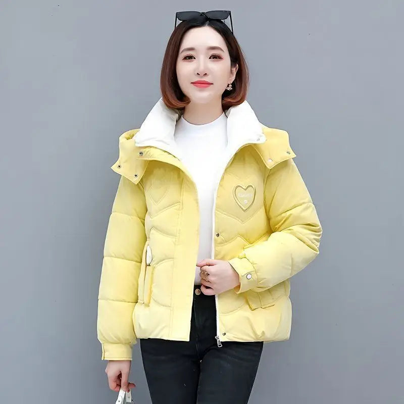 Vestes courtes rembourrées en coton pour femme
