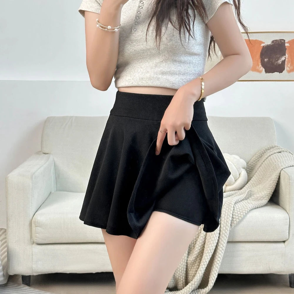 Jupes shorts plissées pour femmes