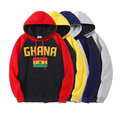 Sweat à Capuche Femme – Drapeau Ghana