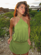 Robe courte avec dos nu pour femmes