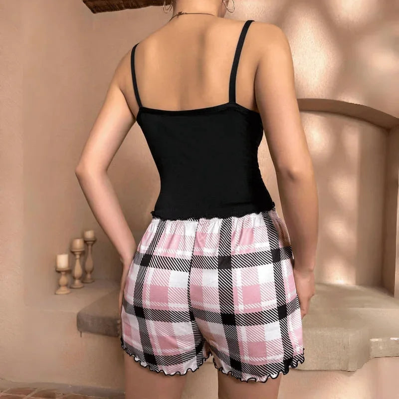 Pyjama 2 Pièces Femme – Débardeur et Short