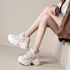 Basket en cuir véritable pour femmes