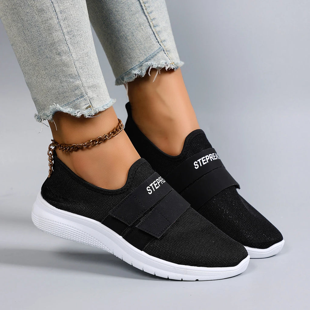 Chaussures plates d'été en maille respirante pour femmes
