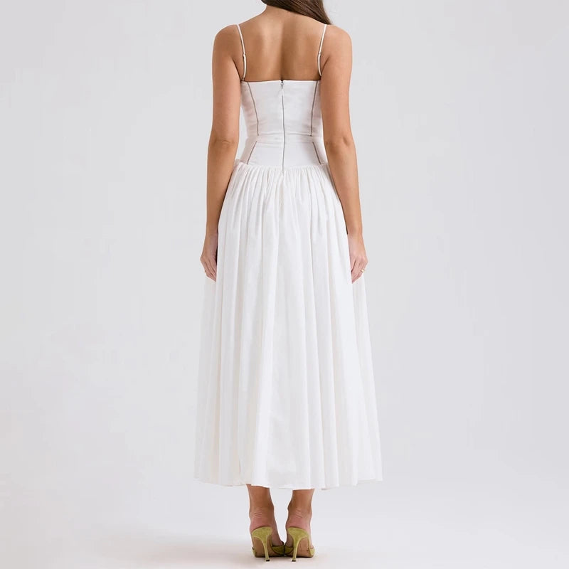 Robe longue d'été à imprimé floral pour femmes