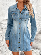 Robe en jean vintage style streetwear pour femmes