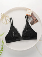 Soutien-gorge sexy brodée en dentelle pour femmes