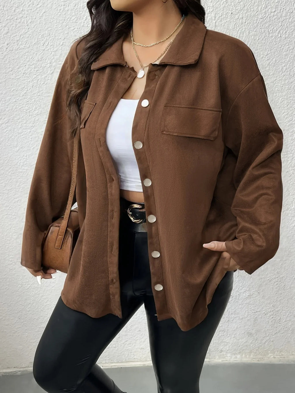 Chemise de grande taille améliorée pour femmes