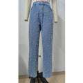 Jean vintage perlé pour femmes
