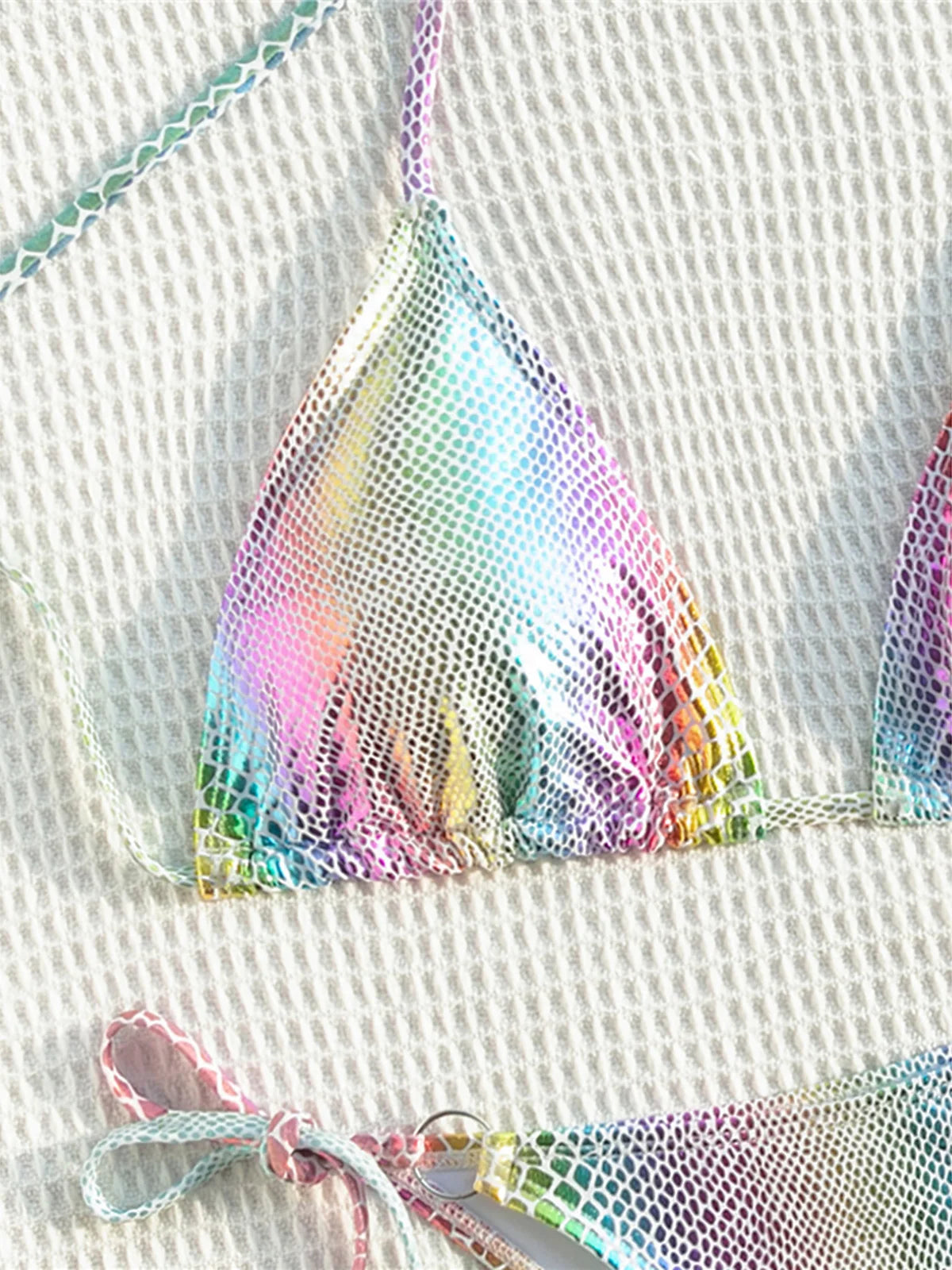 Maillot de bain deux pièces coloré pour femmes