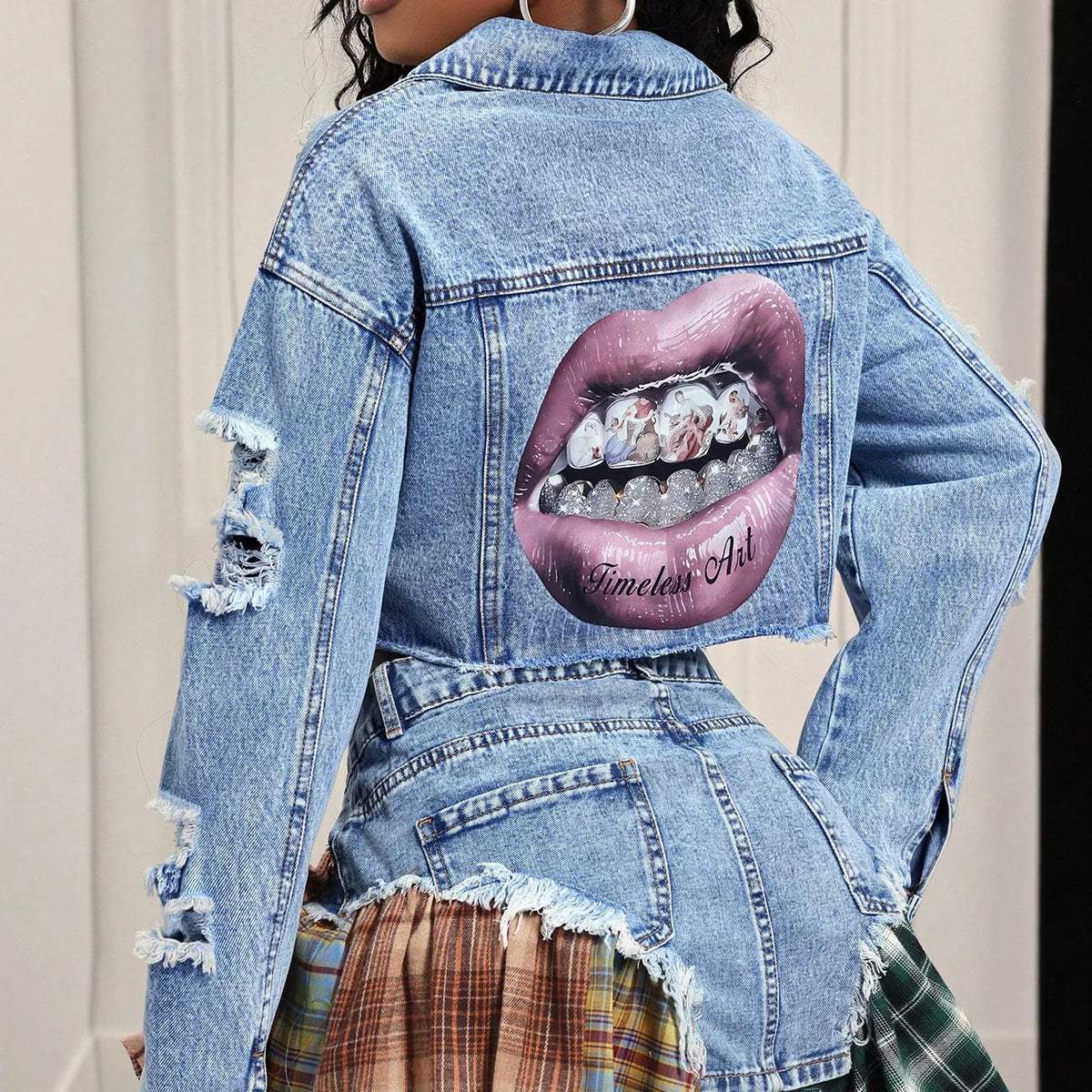 Veste en Jean Courte Y2K Streetwear pour Femmes