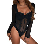 Body en maille moulante pour femmes