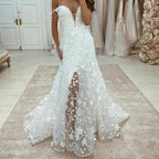 Robe de mariée princesse élégante à épaules dénudées pour femmes