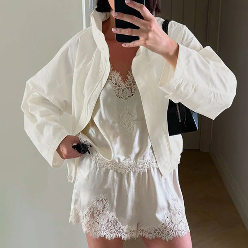 Veste femme urbaine à col montant