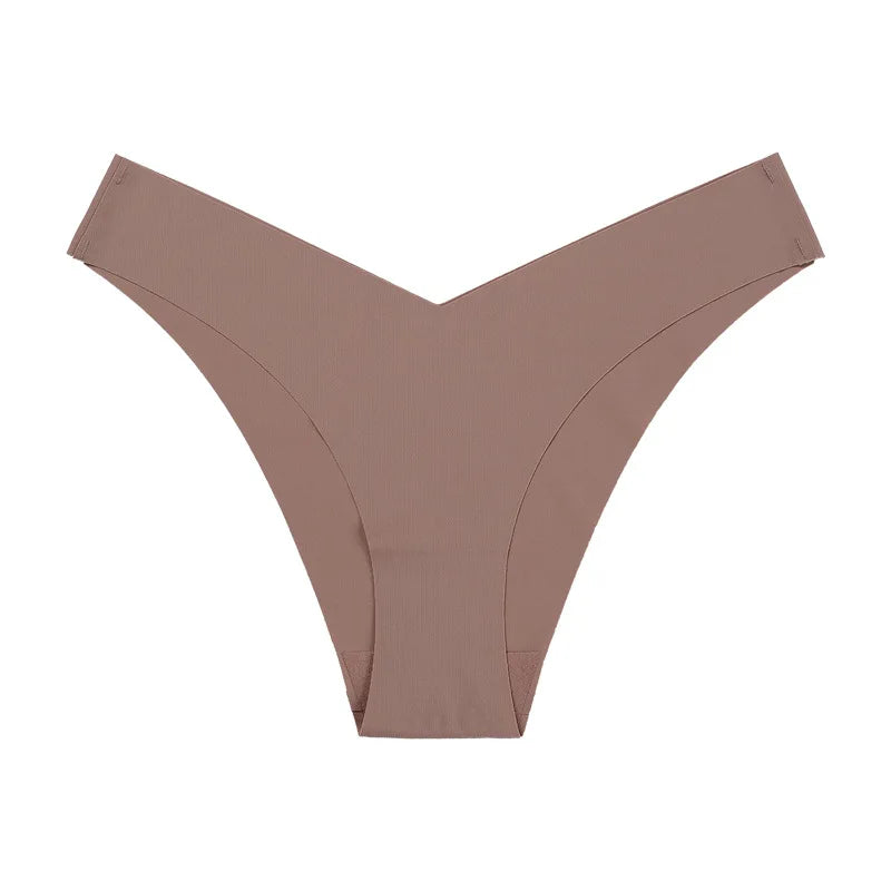 String en soie taille basse sans trace pour femmes