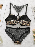 Ensemble de Lingerie Sexy avec boucle avant pour femmes