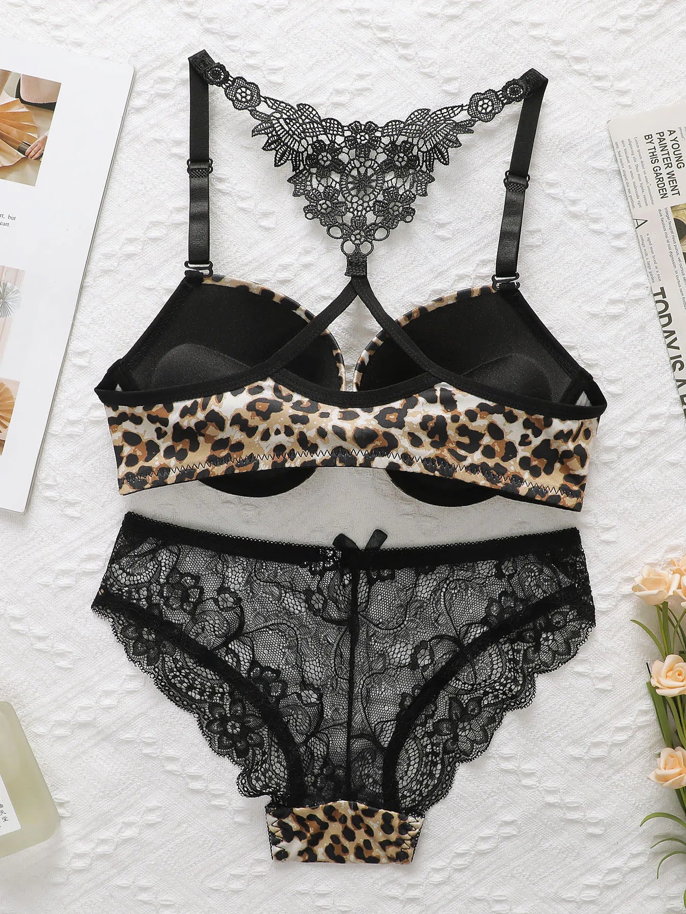 Ensemble de Lingerie Sexy avec boucle avant pour femmes
