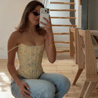Débardeur sexy à imprimé floral pour femmes