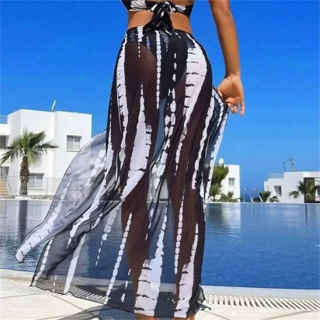 Maillot de bain noir trois pièces pour femmes