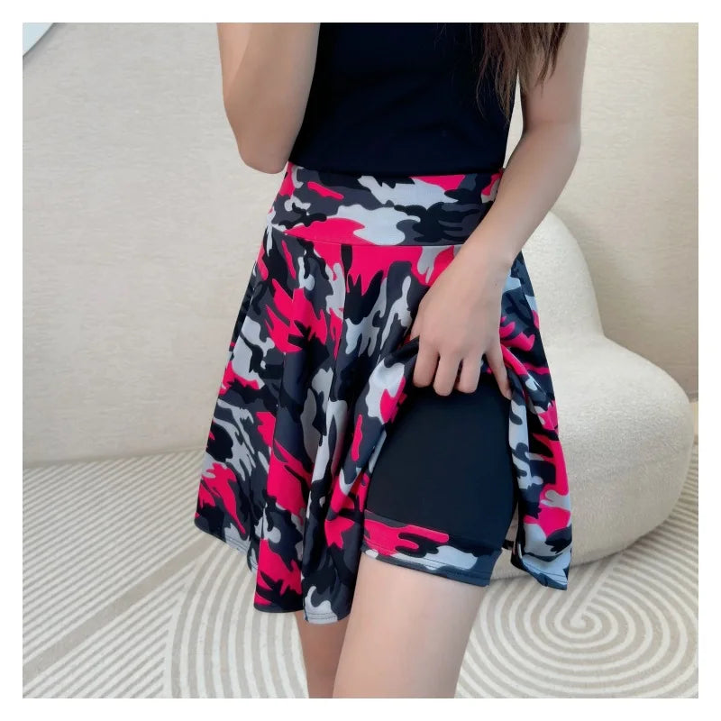 Jupes short plissée évasées pour femmes