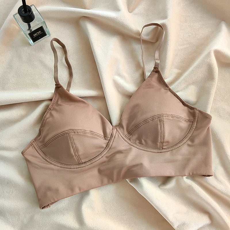 Soutien-gorge confortable sans fil sans couture pour femmes