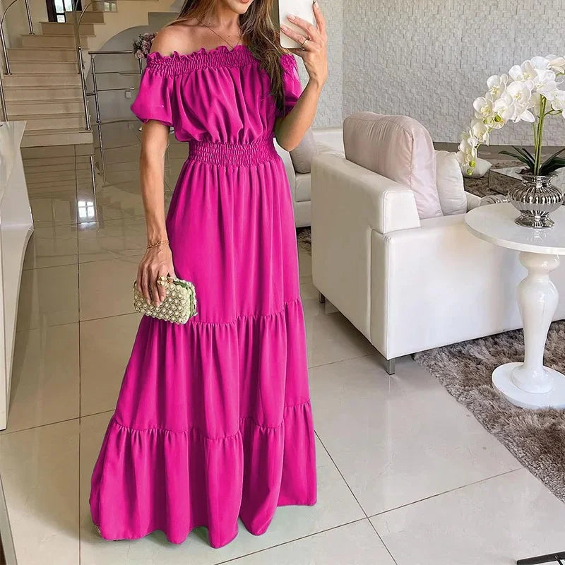Robe d'été à manches courtes pour femmes