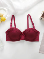 Soutien-gorge à fleurs brodées pour femmes