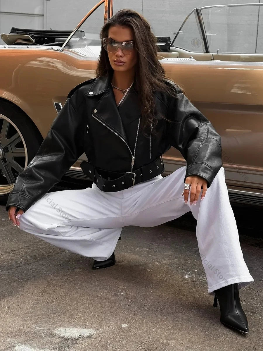 Veste Courte Femme – Similicuir