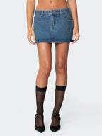 Mini jupe en jean pour femme