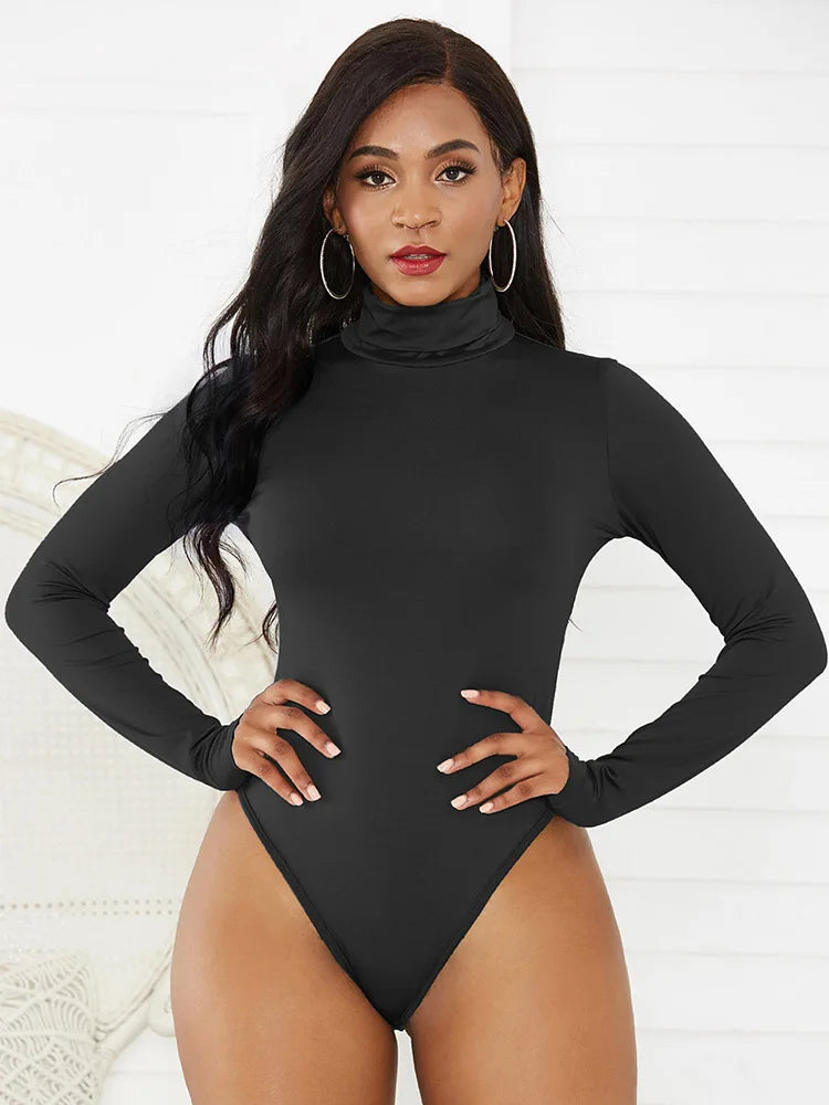Body à col roulé pour femmes