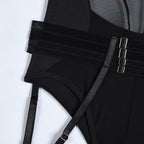 Body moulant sans manches et col en V pour femmes