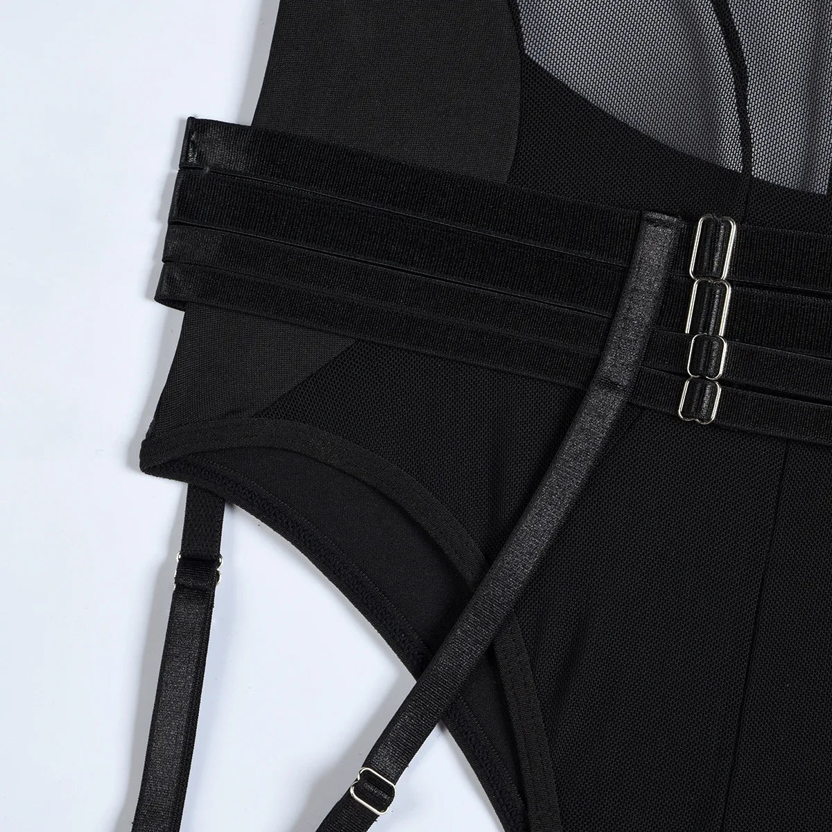 Body moulant sans manches et col en V pour femmes